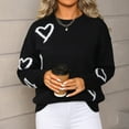 thumbnail image 4 of FDGIU Women's Oversized Sweater, Ribbed Knit Crewneck Pullover, Casual Loose Long Sleeve Tops Comfy Knitted Lightweight, 4 of 7