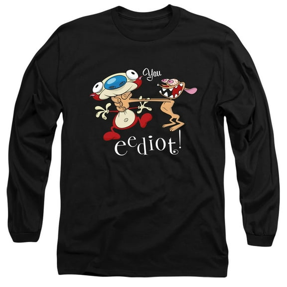 Ren And Stimpy You Eediot Unisex Adult Long-Sleeve T Shirt