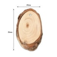 thumbnail image 5 of BLESIYA 5xUnpainted Natural Oval Blank Wood Slices Predrilled with Holes 25pcs/pack, 5 of 8