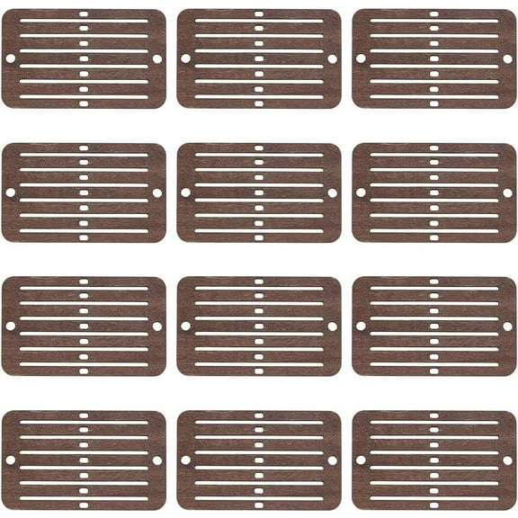 12PCS Mini Heddle Loom Wooden Weaving Heddle Loom Darning Loom Weaving Tools for Loom Backstrap Weaving Loom Scarf Weaving Loom for Crafts Bracelet Bag Belt Strap Beginners Brown diy