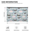 thumbnail image 3 of Easygdp Swan Princess On Lake Makeup Bag Toiletry Bag Canvas Makeup Bags Zipper Cosmetic Pouch Travel Cosmetic Pouch for Women Gifts, 3 of 7