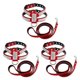 thumbnail image 4 of Methold Arnés para mascotas Correas extraíbles de servicio pesado ajustables Actividad al aire libre Caminar Correa para el pecho Accesorios rojo L 3piezas, 4 of 6