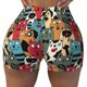 thumbnail image 2 of Fotbe Different Cats 1 Shorts Sin Costuras – Shorts Deportivos de Cintura Alta para Mujer, Elásticos para Gimnasio, Yoga, Running o Ciclismo-Small, 2 of 8