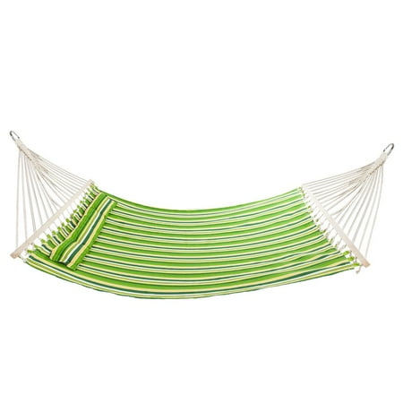 Indoor Outdoor Travel Bed Portable Hammock Camping Double Beach Swing Bed with Steel Hooks Tree Hanging Suspended Outdoor Indoor Bed for Backpacking Survival & Travel ()