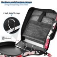 thumbnail image 4 of FORMRS Zipper Binder with Shoulder Strap 2-inch Ring 500 Sheet Capacity File Bag, Pink and Red Flowers, 4 of 5