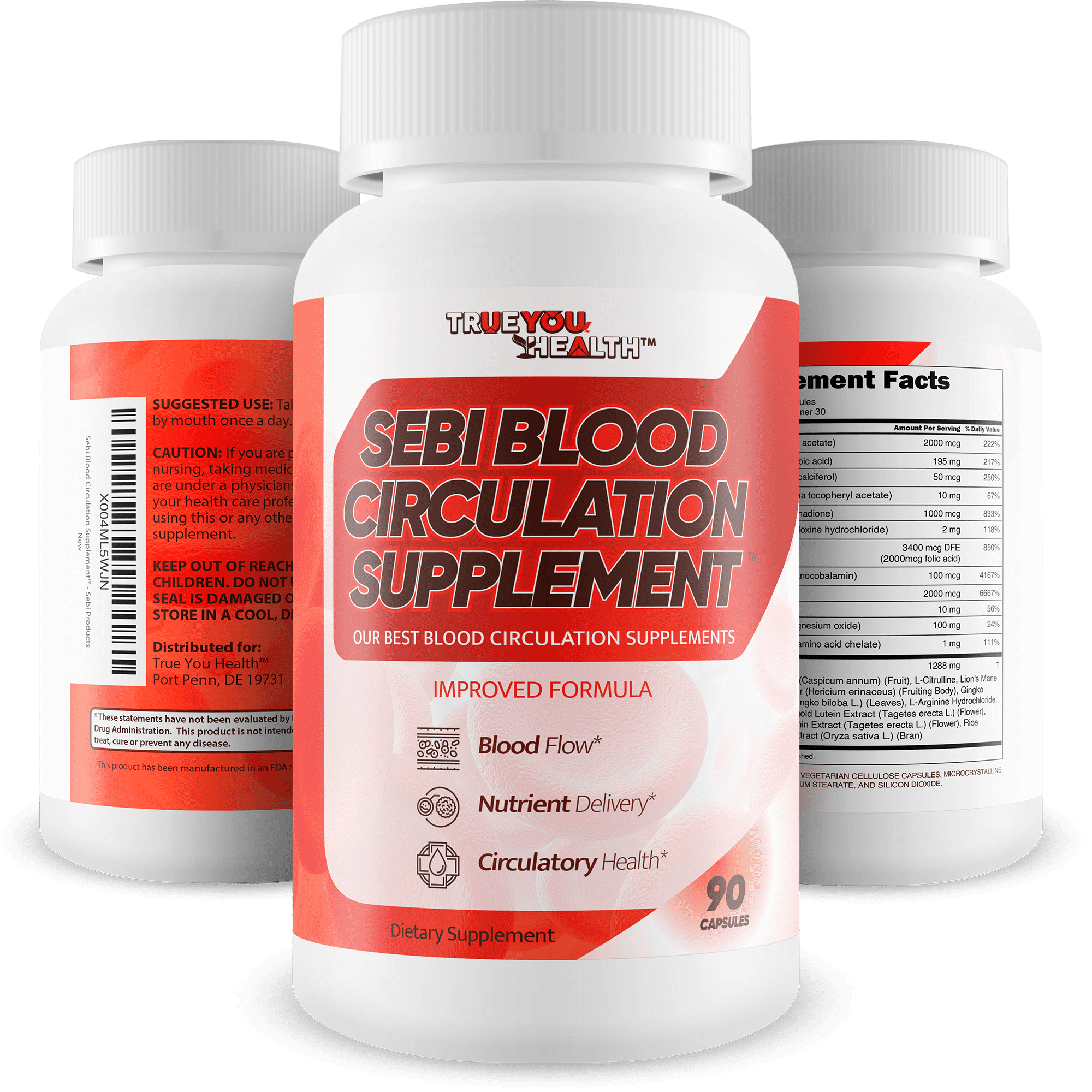 Sebi Iron Blood Circulation Supplement - Our Best Blood Health Blood Flow Supplement with Iron, Copper, & Magnesium - Better Blood Flow Care & Circulation Blood Builder Inspired By Dr Sebi Products