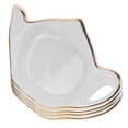 thumbnail image 3 of Shisuyan 4pcs Tea Bag Coaster Tea Bag Saucer Golden Edging Small Teapot Shaped Coasters, 3 of 8