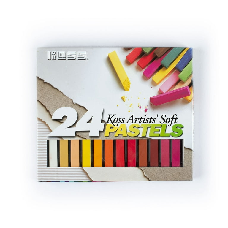 Soft Chalk Pastels Art Supplies Set of 24 Color Pastels for
