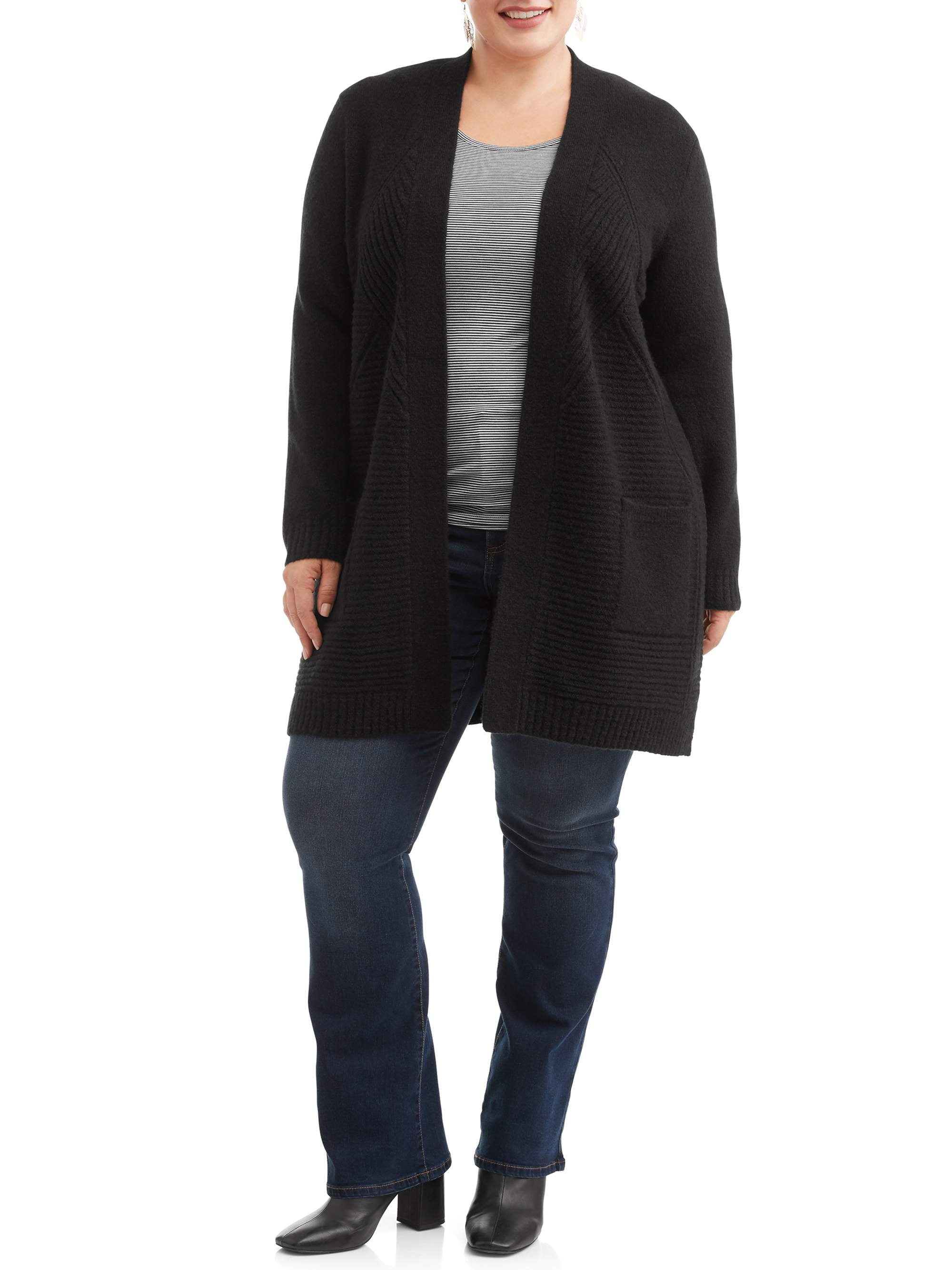 pointelle duster cardigan