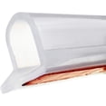 thumbnail image 1 of 66 Inch Collapsible Shower Threshold Water Dam, Arch Bridge Designed， Ldeal for Wheelchair Accessible, Accessibility or ADA Showers (Translucent) (66 Inch), 1 of 7