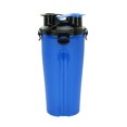 thumbnail image 1 of Al aire libre portátil mascota perro gato comida botella de agua contenedor viaje viaje Camping caminar (azul), 1 of 8