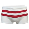thumbnail image 2 of Mens Swimwear Bottom Striped Boxer Shorts Quick Drying Bikini Bottom for Spring Pool Beach Party, 2 of 8