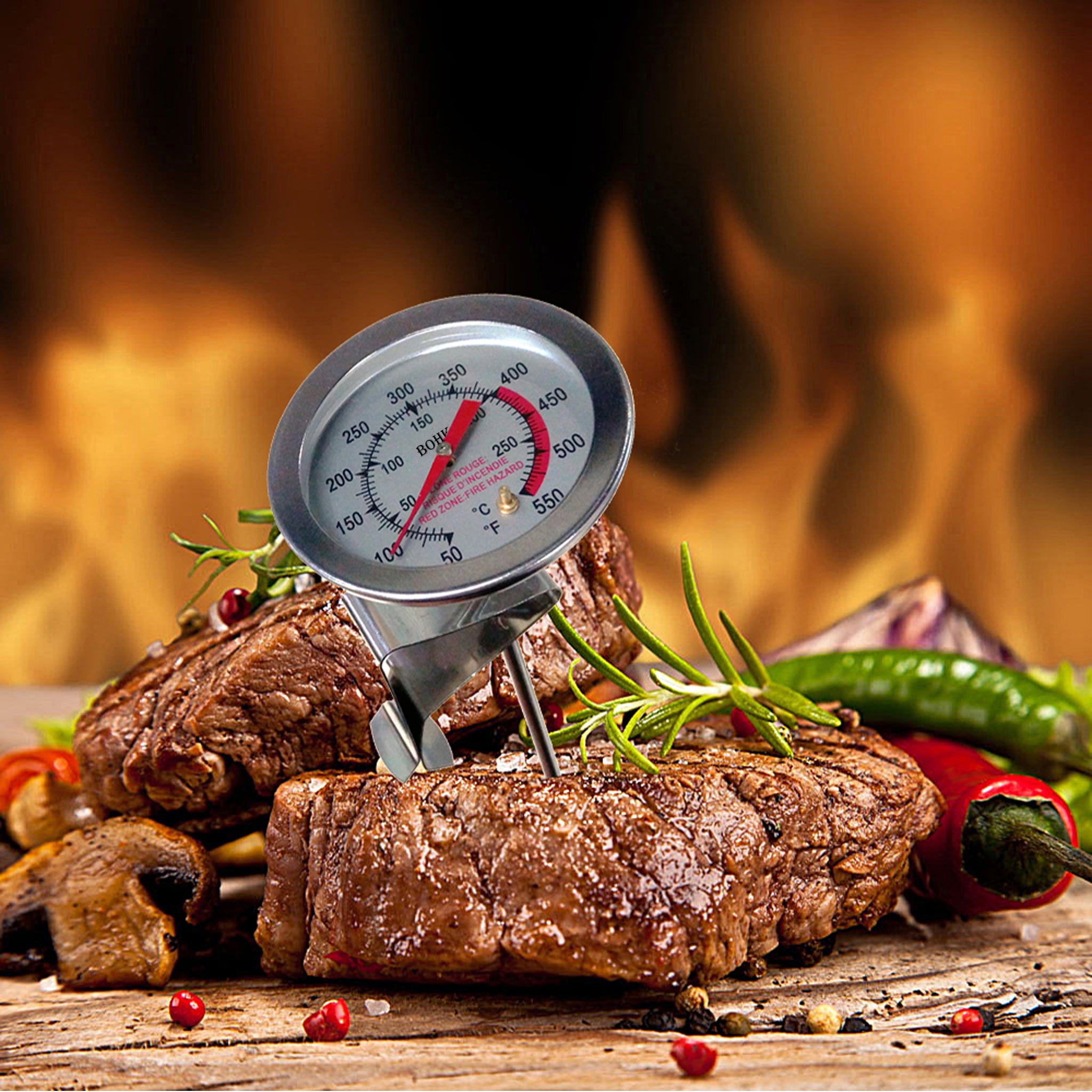 12 Barbecue Deep Fry Thermometer - Instant Read Dial