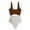 Coffee, variant on ZQUUVOU Women's High Waist One Piece Bikini Swimsuit Tummy Control Modest Bathing Suit Shorts Swim Suits Purple