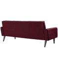 thumbnail image 4 of Modway Delve Performance Velvet Sofa in Maroon, 4 of 4