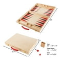 thumbnail image 2 of Hey Play 80-HCH-BK 15 x 22 in. Wood Backgammon Board Game, 2 of 4