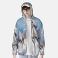 thumbnail image 2 of Fotbe Horses Running Through The Water Chaqueta con Protección Solar UPF 50+ para Hombre y Mujer, Camisa con Capucha y Bolsillos-Medium, 2 of 7