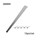 thumbnail image 4 of stanreset 15 Pcs Rayons en Acier Fournitures de Vélo Pièce de Remplacement 250MM 260MM Finition Soignée Accessoires de Cyclisme Solidité Raccords Améliorés 280MM, 4 of 7
