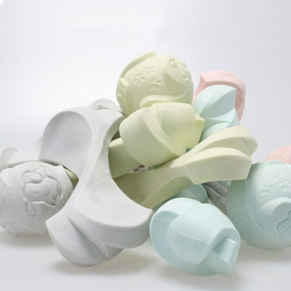 SPRING PARK Dog Toy Pet Supplies Creative Bone Shaped Sound Training Ball Bite - Resistant Molar Ball