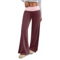 thumbnail image 3 of Womens Elastic Waisted Sweatpants Loose Lightweight Pajamas Pants Soft Cozy Trousers with Pockets, 3 of 3