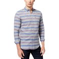 thumbnail image 1 of Tommy Hilfiger Camisa abotonada LS a rayas para hombre, gris, XX-Large, 1 of 1