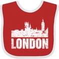 thumbnail image 3 of Inktastic London England City Skyline with Grunge Boys or Girls Baby Bib, 3 of 4