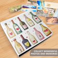 thumbnail image 4 of FORMRS 3 Ring Photo Album 4"x6" Self Adhesive Large Capacity PU Leather Cover, Happy Face Bottles, 4 of 8
