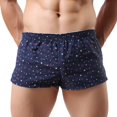 thumbnail image 2 of Underwear Mens Quick Drying Double Layer Light Vertical Stripe Print Underwear Black L, 2 of 3