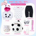 thumbnail image 2 of Set de ropa Pedolltree Reborn Baby Girl Doll de 20 a 23 pulgadas con accesorios, 2 of 7