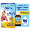 Ddrops Baby Vitamin D Liquid Drops, 400 IU, 90 Ct