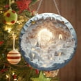 thumbnail image 3 of Décorations de Noël Rondes en Acrylique Rennes Panneau Suspendu Décorations Murales Festives, 3 of 6