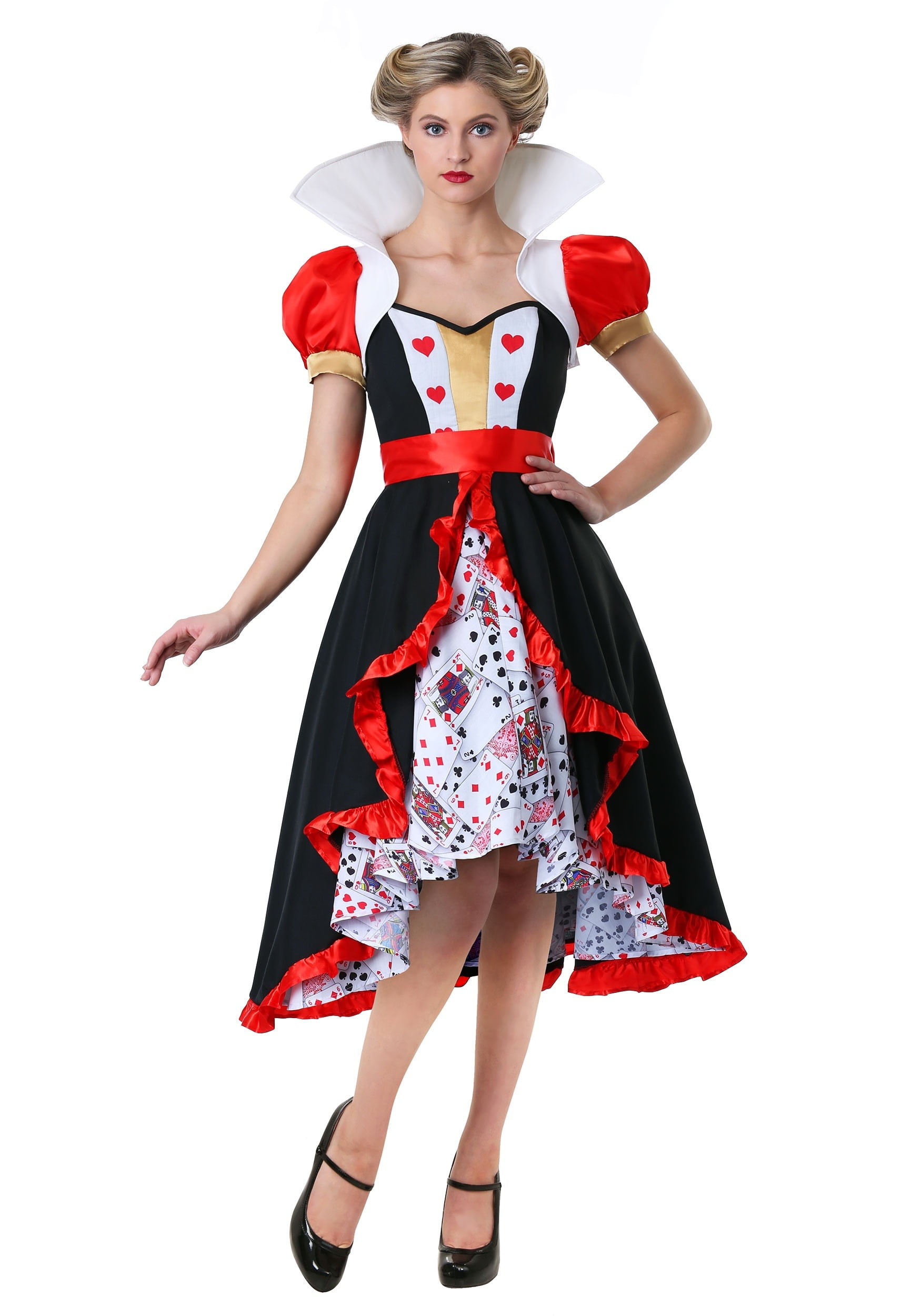 Plus Size Flirty Queen of Hearts Costume - Walmart.com - Walmart.com