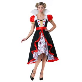 Women S Flirty Queen Of Hearts Costume Walmart Com