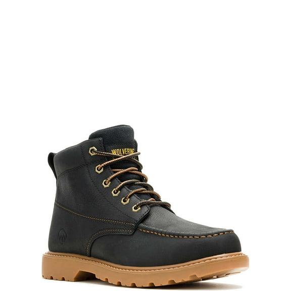 Wolverine Floorhand Moc-Toe Slip and Oil Resistant Soft Toe Work Boots, Wide Width Available