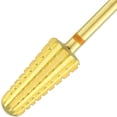 thumbnail image 4 of PANA Nail Carbide Volcano Bit - Two Way Rotate use for Both Left and Right Handed - Fast remove Acrylic or Hard Gel - 3/32" Shank - Manicure, Nail Art, Drill Machine (2 Extra Coarse)(Gold), 4 of 6