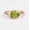 Rose Plated, variant on Solitaire Pear Cut Peridot Bypass Band Ring, 925 Sterling Silver Green Gemstone Stackable Ring, August Birthstone Ring, Anniversary Ring Gift for Love