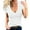 White, variant on WTXUE T-Shirts Short Sleeve, Deep V-Neck Shirts for Women's Deep V Neck T Shirt Cotton Solid | Casual for Women Black XXL