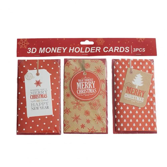 Tarjetas de felicitación navideñas con letras transparentes, cartón duraderos para diseños únicos de familia, amigos, vacaciones, nuevo