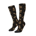 thumbnail image 2 of Easygdp Gold Glitter Pineapples Fashionable Adult Sockings&Sports Sockings&Breathable Sockings, Non-Pilling,Contrasting Color Design, 2 of 9