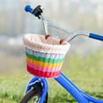 thumbnail image 6 of funtasica Kids Bike Basket Front Decoration Handlebar Basket Accessories Detachable Front Basket for Children Kids Boys L with Lining Cloth, 6 of 8