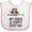 White and Pink, variant on Inktastic Nana and Poppy Love Me Girls Baby Bib