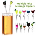 thumbnail image 4 of SHISUYAN Clear Swizzle Sticks for Beverage Stirring and Mixing Perfect for Kitchen Use Durable Plastic Assorted Color 10pcs, 4 of 8