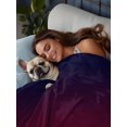 thumbnail image 4 of Queen Flat Sheet Only Burgundy Red Gradient Ombre Soft Microfiber Cooling Bedding Sheets Dark Maroon Shadow Flat Bed Sheet, 4 of 9
