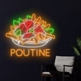 thumbnail image 3 of Handmadetneonsign Poutine Neon Sign, Poutine Canada Wall Art Decor, Canada Restaurant Wall Decor, 3 of 5