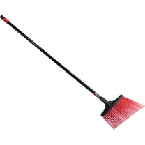 O-Cedar Maxistrong Heavy Duty Angle Broom - Large, Black/Red