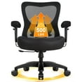 thumbnail image 2 of Ergonomic Big and Tall Office Chair 500lbs, Heavy Duty Executive Mesh Desk Chair with Lumbar Support & Flip-Up Arms, Wide Seat Computer Chair, 2 of 11