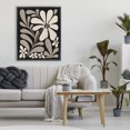 thumbnail image 2 of Stupell Industries Cream Modern Floral Black Framed Floater Canvas Wall Art design by Cat Thurman Designs, 31 x 25, 2 of 9