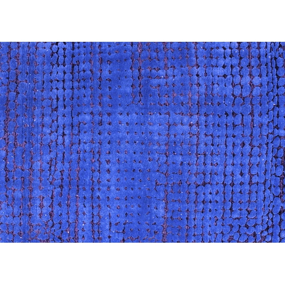 Ahgly Company Indoor Rectangle Abstract Purple Modern Area Rugs, 2' x 3'