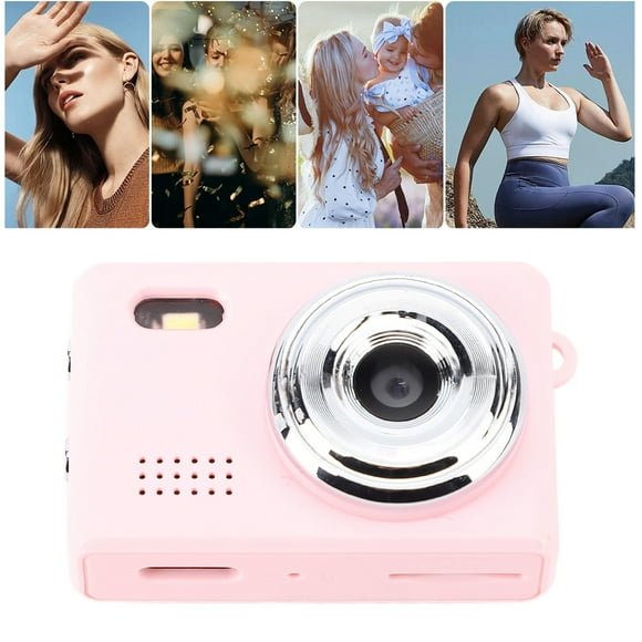 Cámarae Digital para Fotografía, Cámara Compacta Portátil de 1080p Hd 12MP Con Pantalla de 0.96 Pulgadas, Cámara de Vlogging Anti Shake Para Ciclismo en Ciclismo.