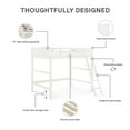 thumbnail image 6 of Dorel Living Denver Traditional Wood Full Loft Bed in White, 6 of 9